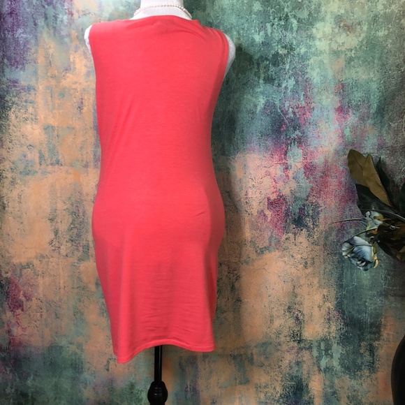 📌Loulou  Salmon Pink Shirt Dress - Picture 2 of 7